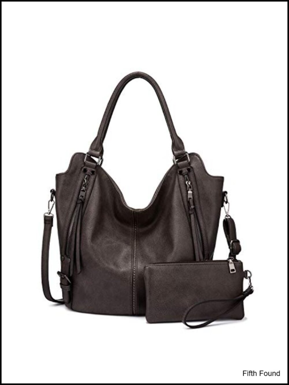PU Leather Hobo Bag Large Tote with Adjustable Shoulder Strap